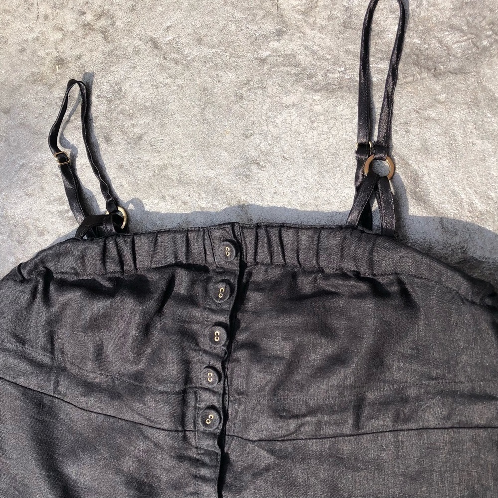 Guess jeans 100% linen dress black Small - Picture 7 of 10
